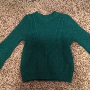 Dark Green Vintage Winter Sweater